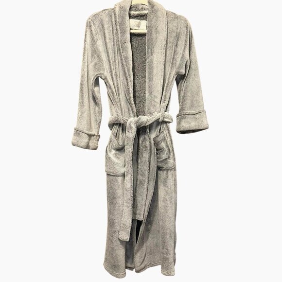 Quiet Luxury Oscar de la Renta Plush Robe, Cozy Chic Minimalist Lounge Vibes S/M - Picture 1 of 6